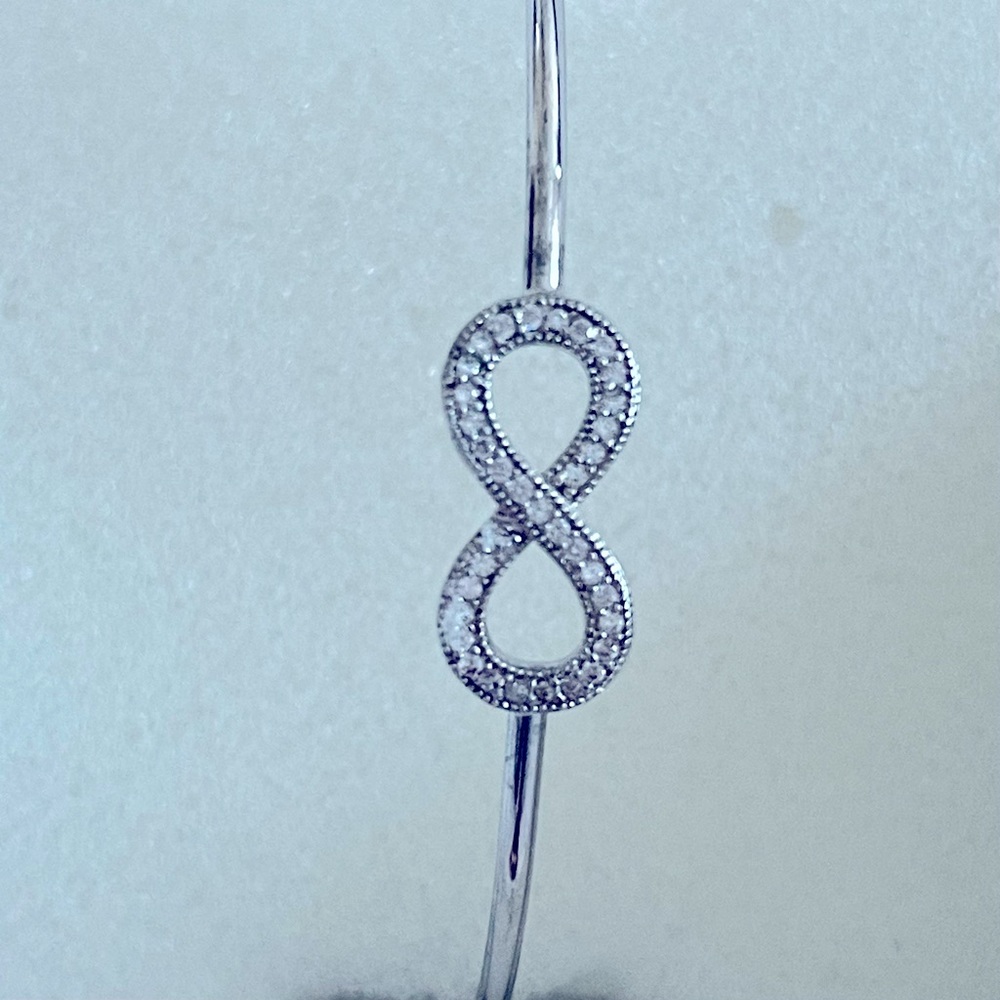 Sterling Silver Infinity Hook Bracelet - New